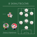 8 skrautboltar
