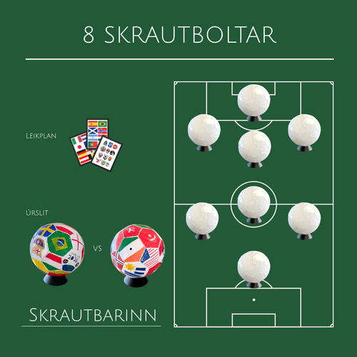 8 skrautboltar